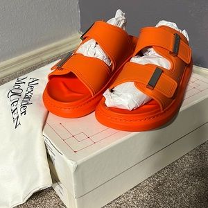 Alexander McQueen Chunky Double Buckle Slides